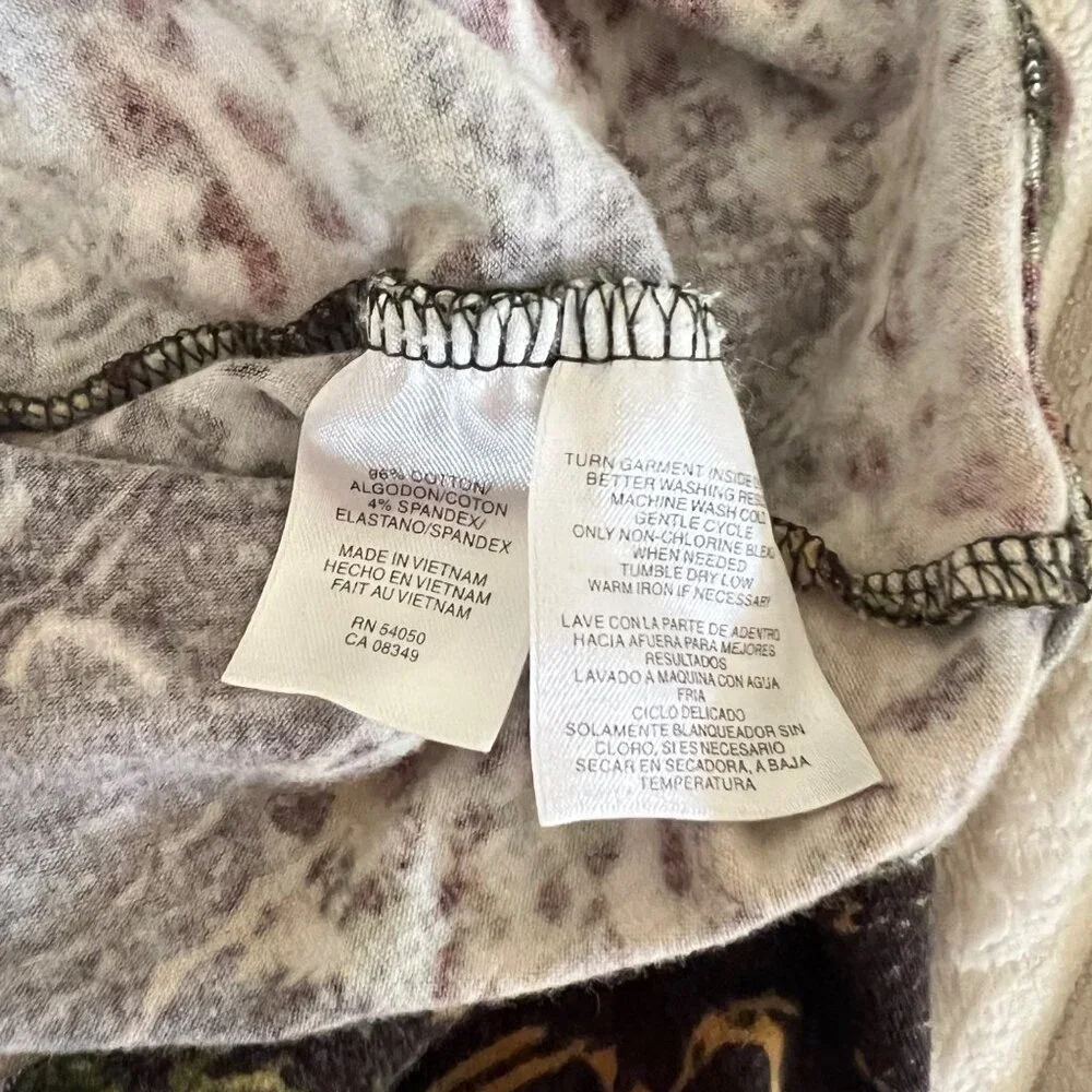 Vintage Jones New York Cheetah Abstract Cotton Top - Picture 4 of 9